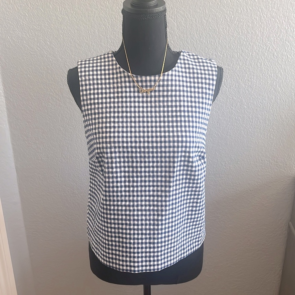 Blue blouse, size small, brand is Cynthia Rowley, very comfortable